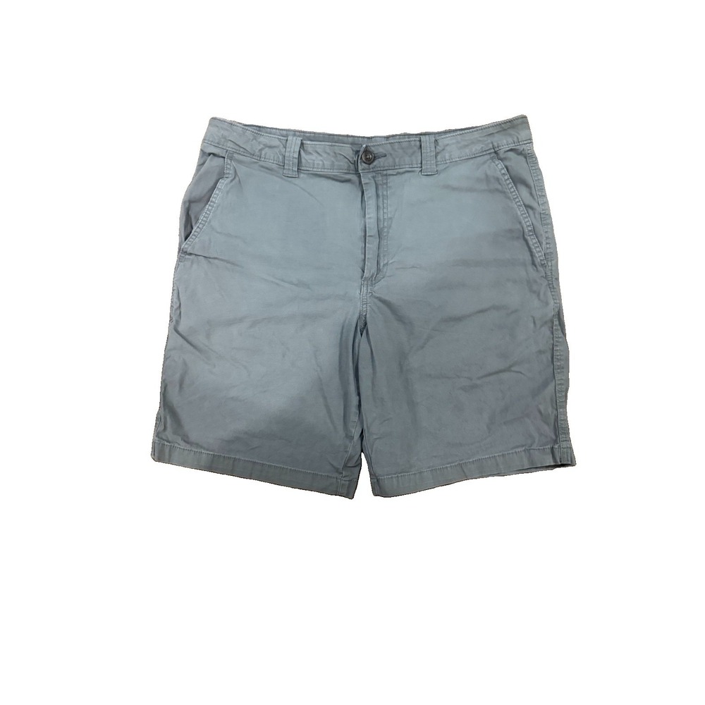 Magellan Outdoors Shorts Mens 36W Gray Chino 10 Inseam Casual Summer Pockets